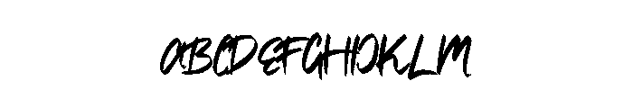 Bridgestorm Font UPPERCASE