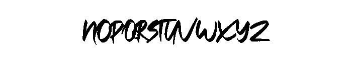 Bridgestorm Font UPPERCASE
