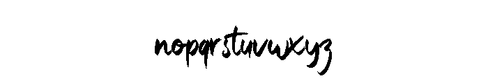 Bridgestorm Font LOWERCASE