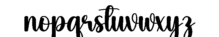 Briefly Font LOWERCASE