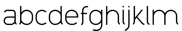 Brifa Thin Personal Font LOWERCASE