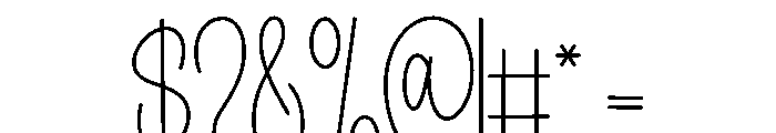 Bright Blue Font OTHER CHARS