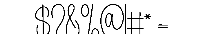 Bright Kindle Font OTHER CHARS