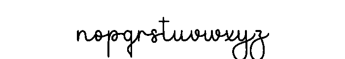 Bright Kindle Font LOWERCASE