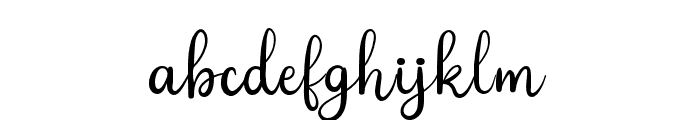 BrightStarDafont-Regular Font LOWERCASE