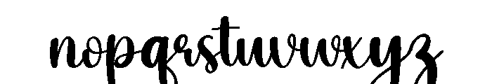Bright Font LOWERCASE
