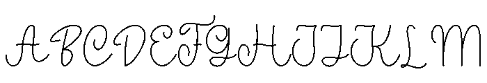 Brightly Shining Font UPPERCASE