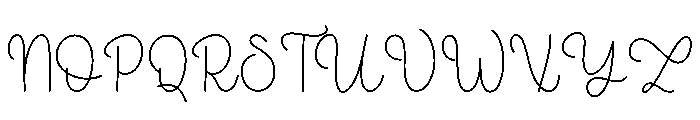 Brightly Shining Font UPPERCASE
