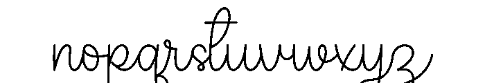 Brightly Shining Font LOWERCASE