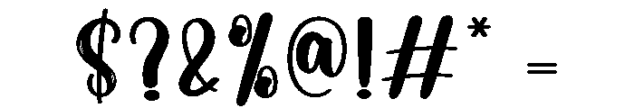 Brightsun Font OTHER CHARS