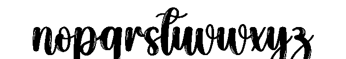Brightsun Font LOWERCASE
