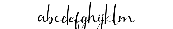 Brillia Calligraphy Font LOWERCASE