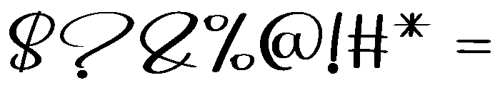 Brilliant Beauty Font OTHER CHARS