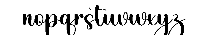 Brilliant Beauty Font LOWERCASE