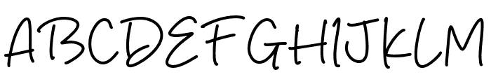 Brilliant Moment Font UPPERCASE