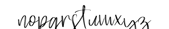 Brilliant Signature Font LOWERCASE