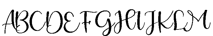 Brilliant Soulmate Font UPPERCASE