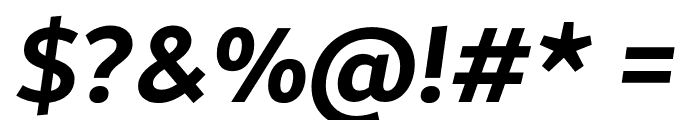 Brisa Sans Bold Italic Font OTHER CHARS