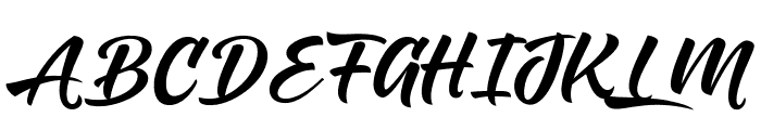 Brisket Script PERSONAL USE Regular Font UPPERCASE
