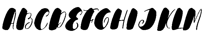 Brista Font UPPERCASE