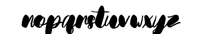 Brista Font LOWERCASE