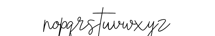 Bristine Signature Demo Font LOWERCASE