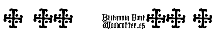 Britannia Font OTHER CHARS