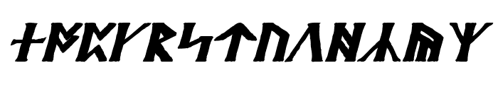 Britannian Bold Italic Font UPPERCASE
