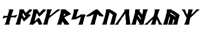 Britannian Bold Italic Font LOWERCASE