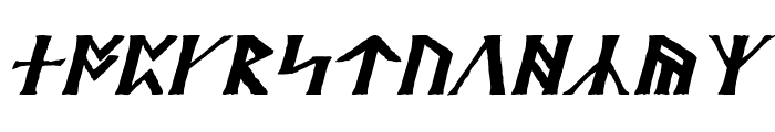 Britannian Italic Font UPPERCASE