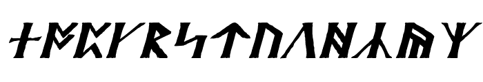 Britannian Italic Font LOWERCASE