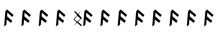 Britannian Runes Font UPPERCASE