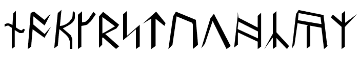 Britannian Runes Font LOWERCASE