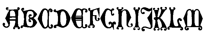 British Museum Font UPPERCASE