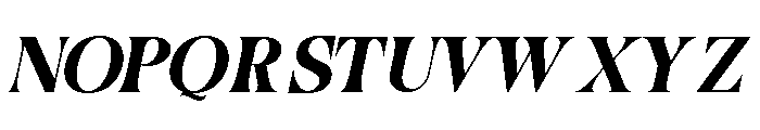 Brittany Example Italic Font UPPERCASE