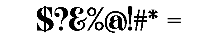 Brittany Example Regular Font OTHER CHARS