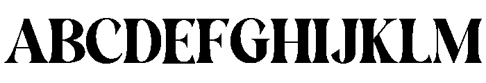 Brittany Example Regular Font UPPERCASE