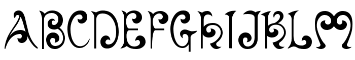 Brittany Font UPPERCASE