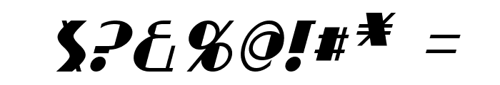 Broadmoor Italic Font OTHER CHARS