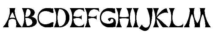 Broca Regular Font UPPERCASE