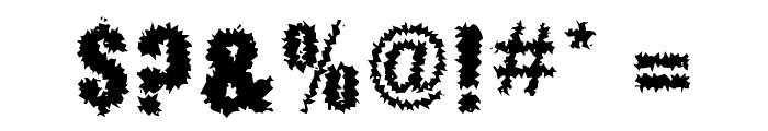 Brocaine Decade Font OTHER CHARS