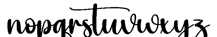 Broisther Font LOWERCASE
