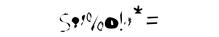 Broken Condensed Font OTHER CHARS