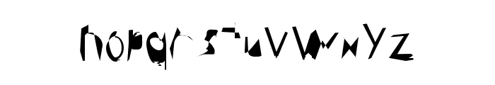 Broken Condensed Font LOWERCASE
