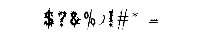 Broken Memories Regular Font OTHER CHARS