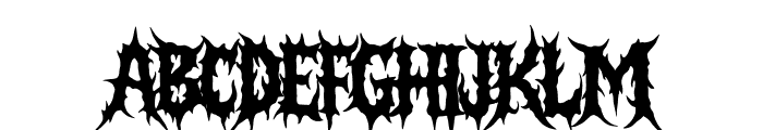 Broken Memories Regular Font UPPERCASE