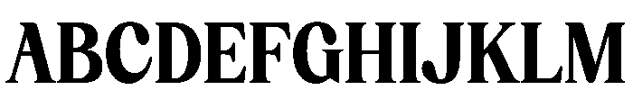 Broken Relent Font UPPERCASE