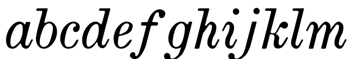 Brokgauz & Efron Italic Font LOWERCASE