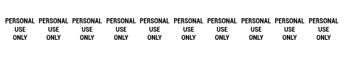 Bromount Personal Use Only Font OTHER CHARS