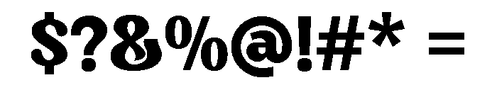 Bronetta Regular Font OTHER CHARS